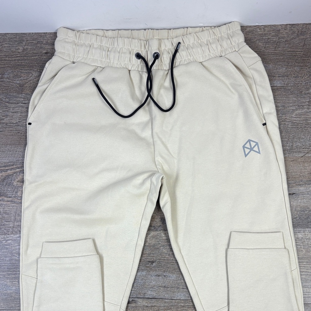 RAWGEAR Men’s Cream / Stone Joggers – Size Large
